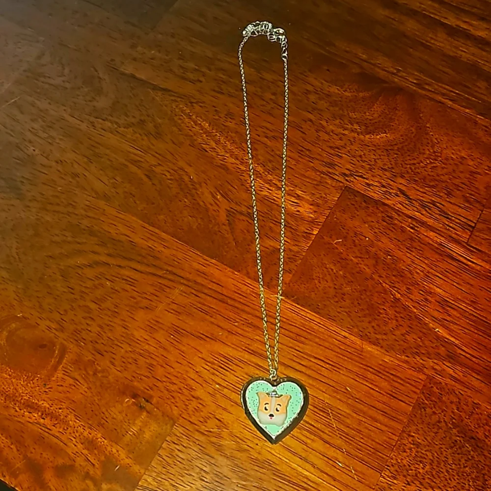 Kid dog locket necklace from Justice